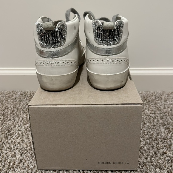 Golden Goose White Midstar Sneakers - Picture 9 of 11